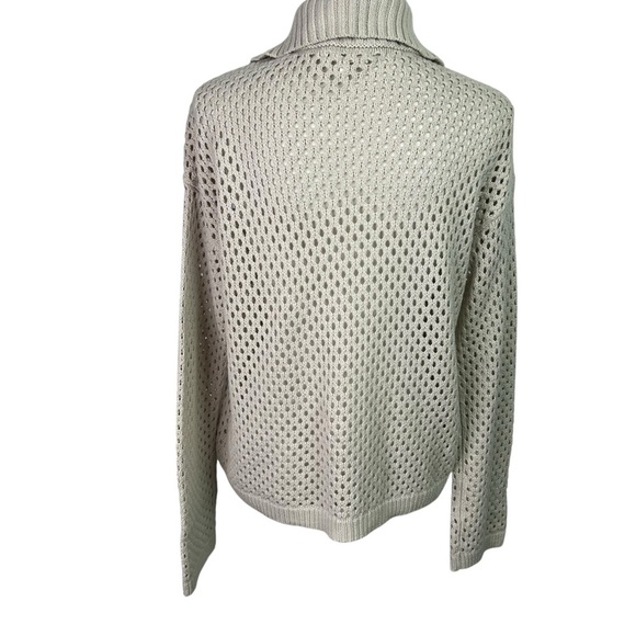 Maurices Women’s Button Front Cardigan Sz Small Color Tan/Beige Open Knit Collar - Picture 4 of 10